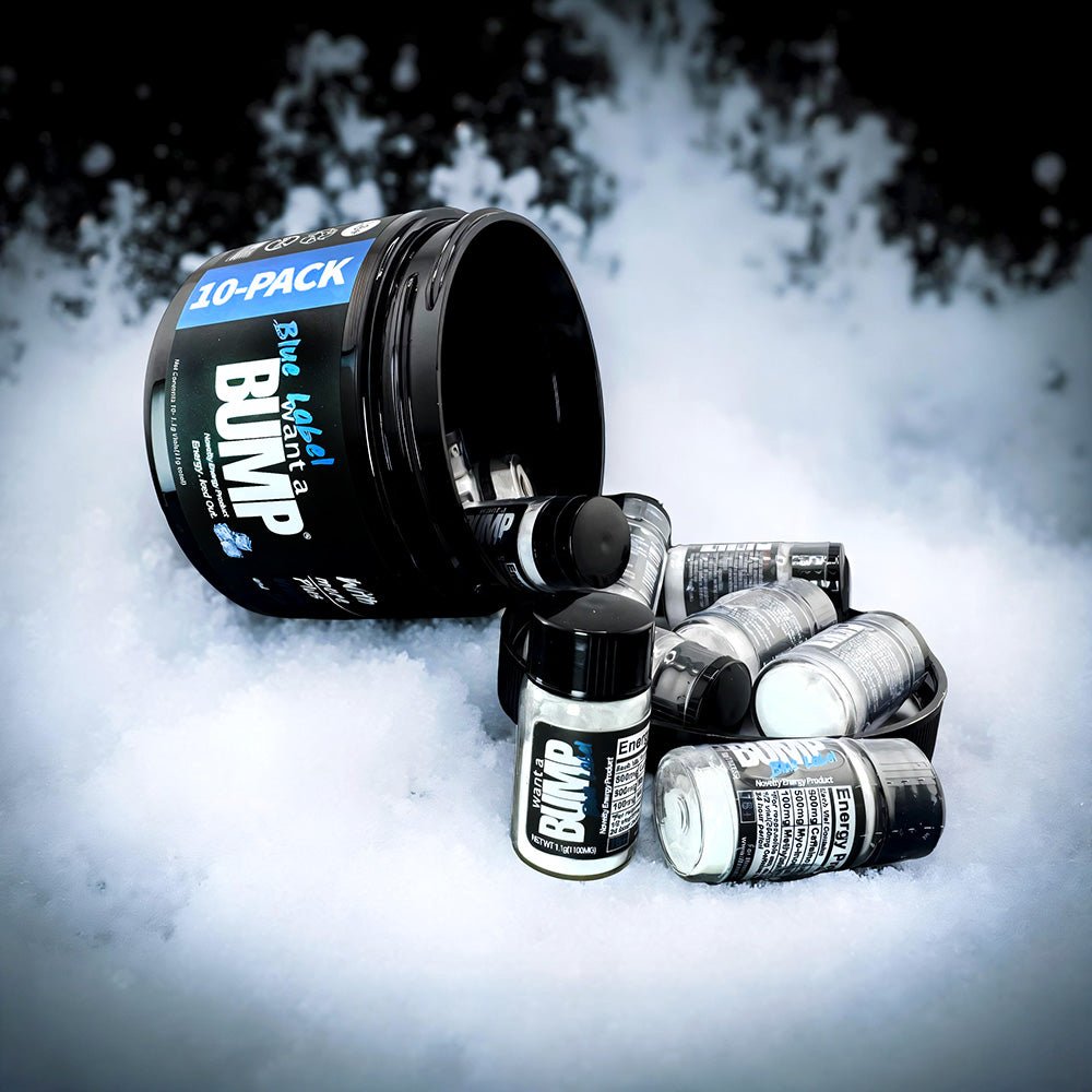 *NEW* Want A BUMP® BLUE LABEL - Energy ON ICE (500mg Caffeine + Icy Menthol) - Want A BUMP®