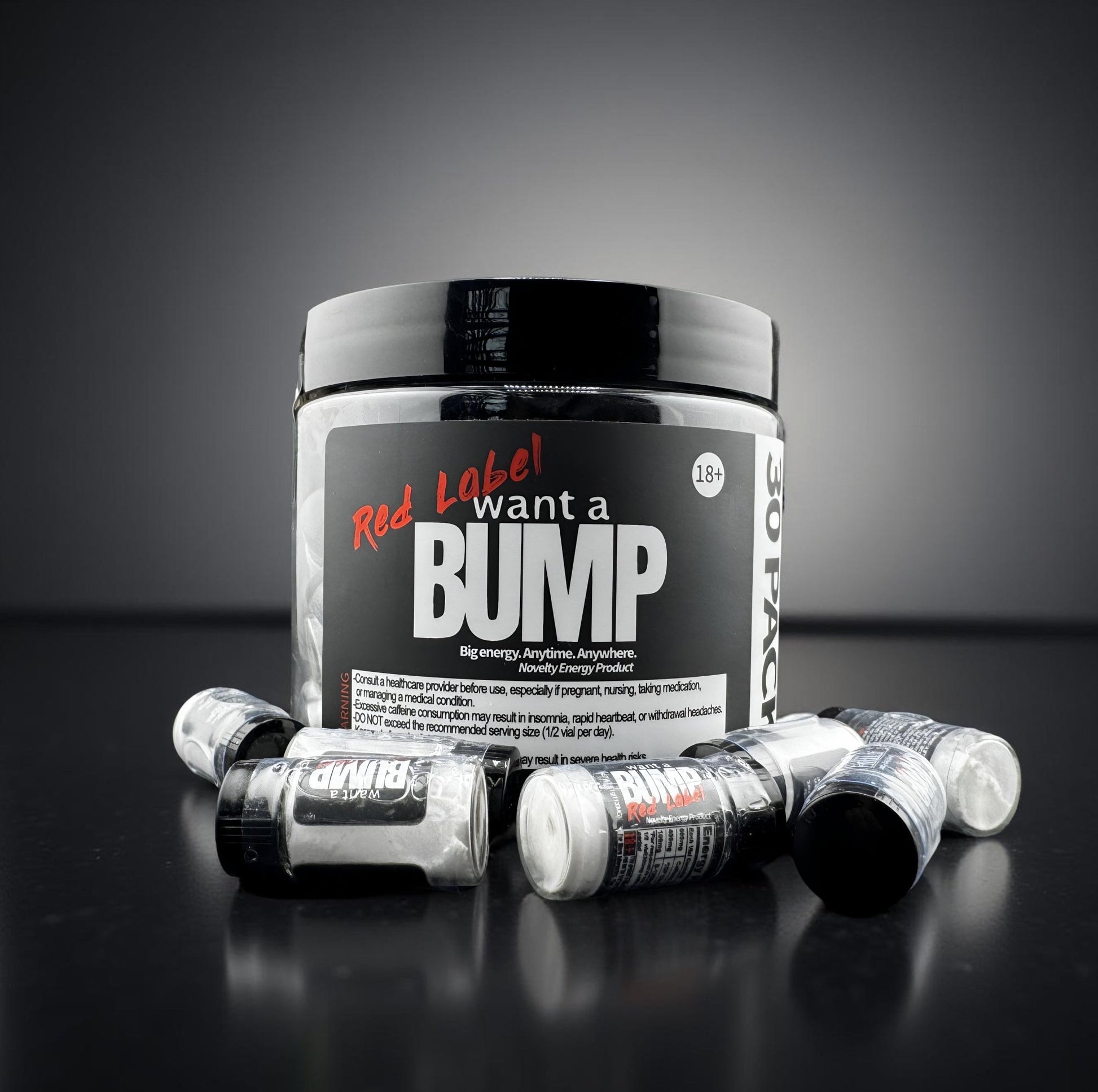Want A BUMP® RED LABEL - High Energy Formula(600mg Caffeine) - Want A BUMP®