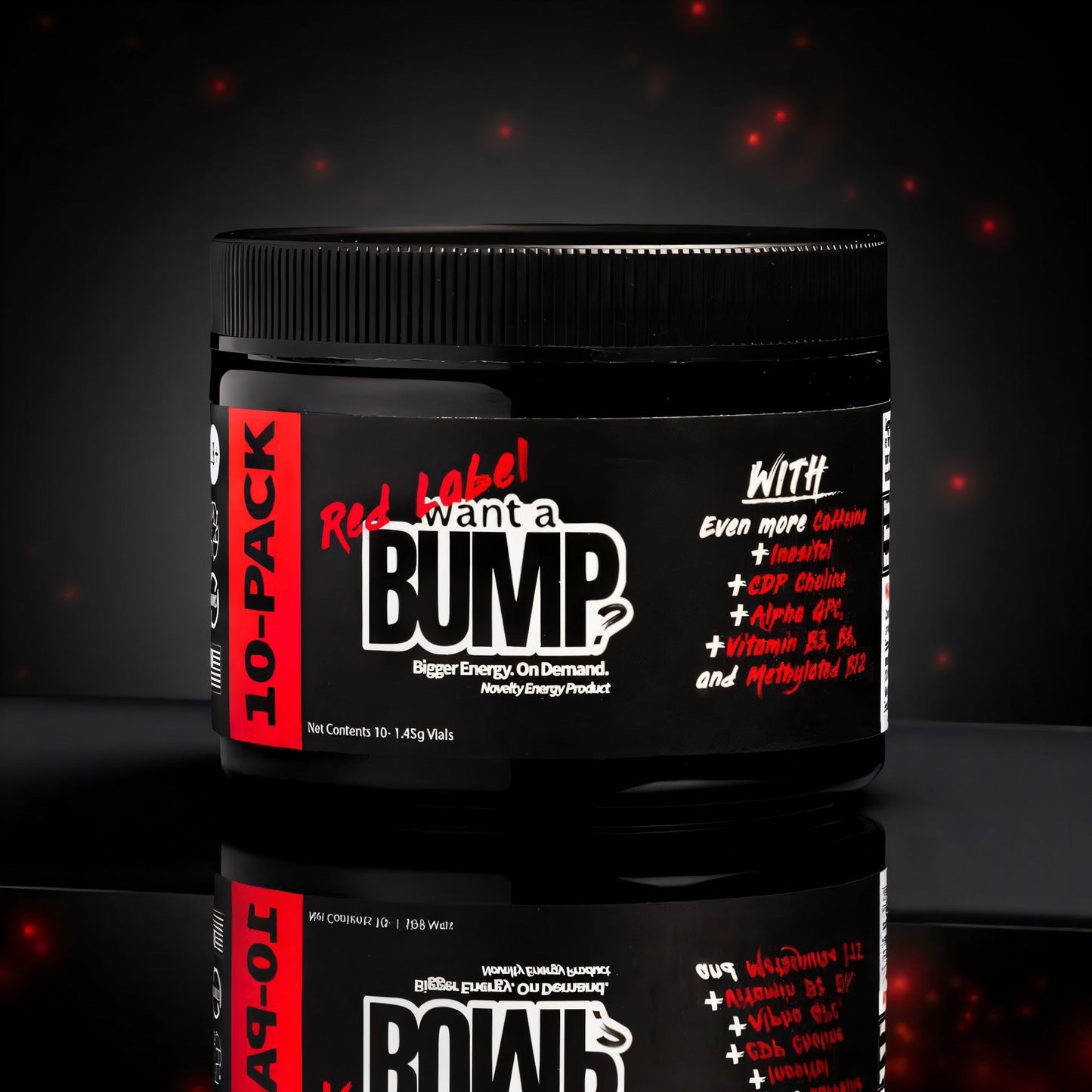Want A BUMP® RED LABEL Upgraded Formula (650mg Caffeine + Neuromatrix Blend) - Want A BUMP®