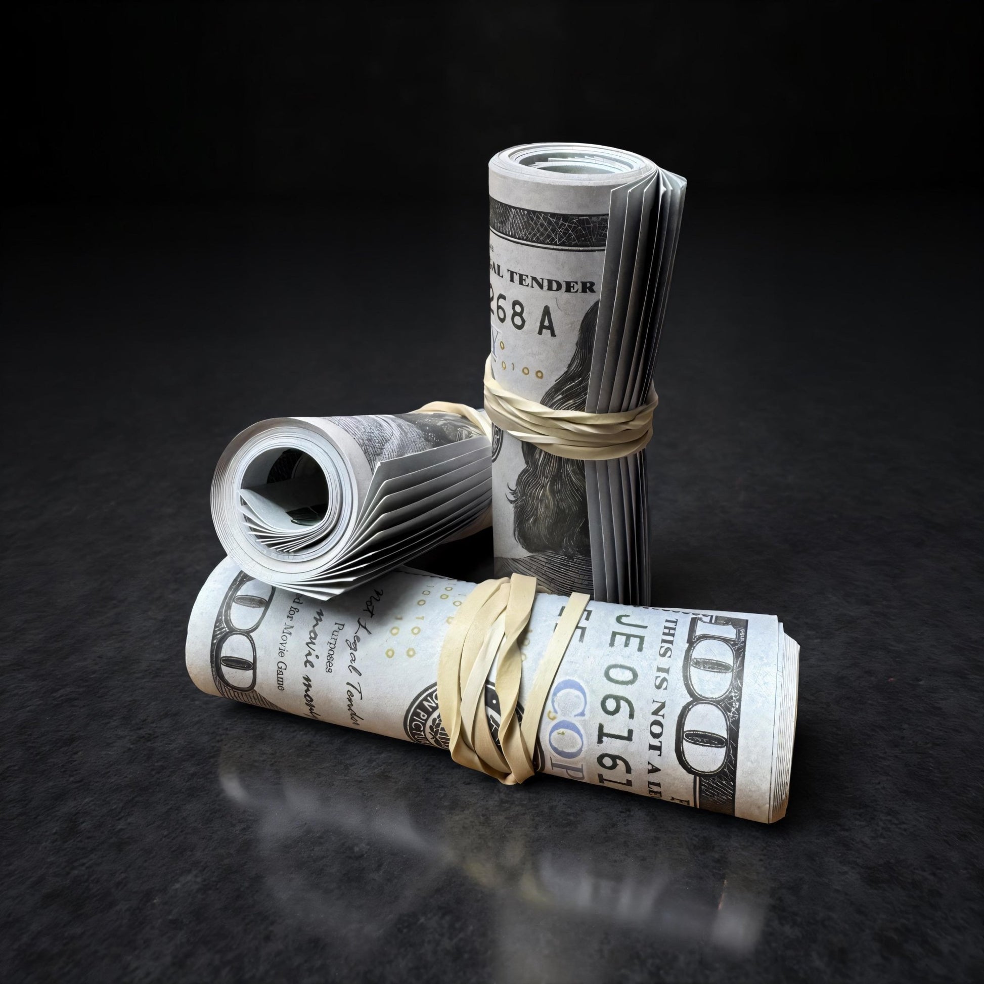 Roll of Benjies Prop Money - Want A BUMP®