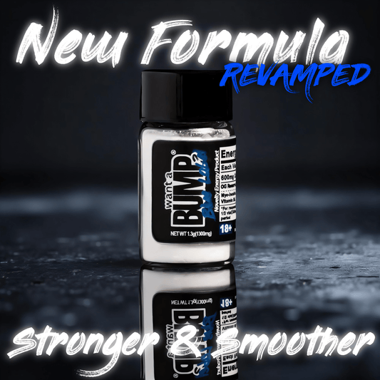 Want A BUMP® BLUE LABEL Revamped - Energy ON ICE (600mg Caffeine + Icy Menthol & B - Complex) - Want A BUMP®