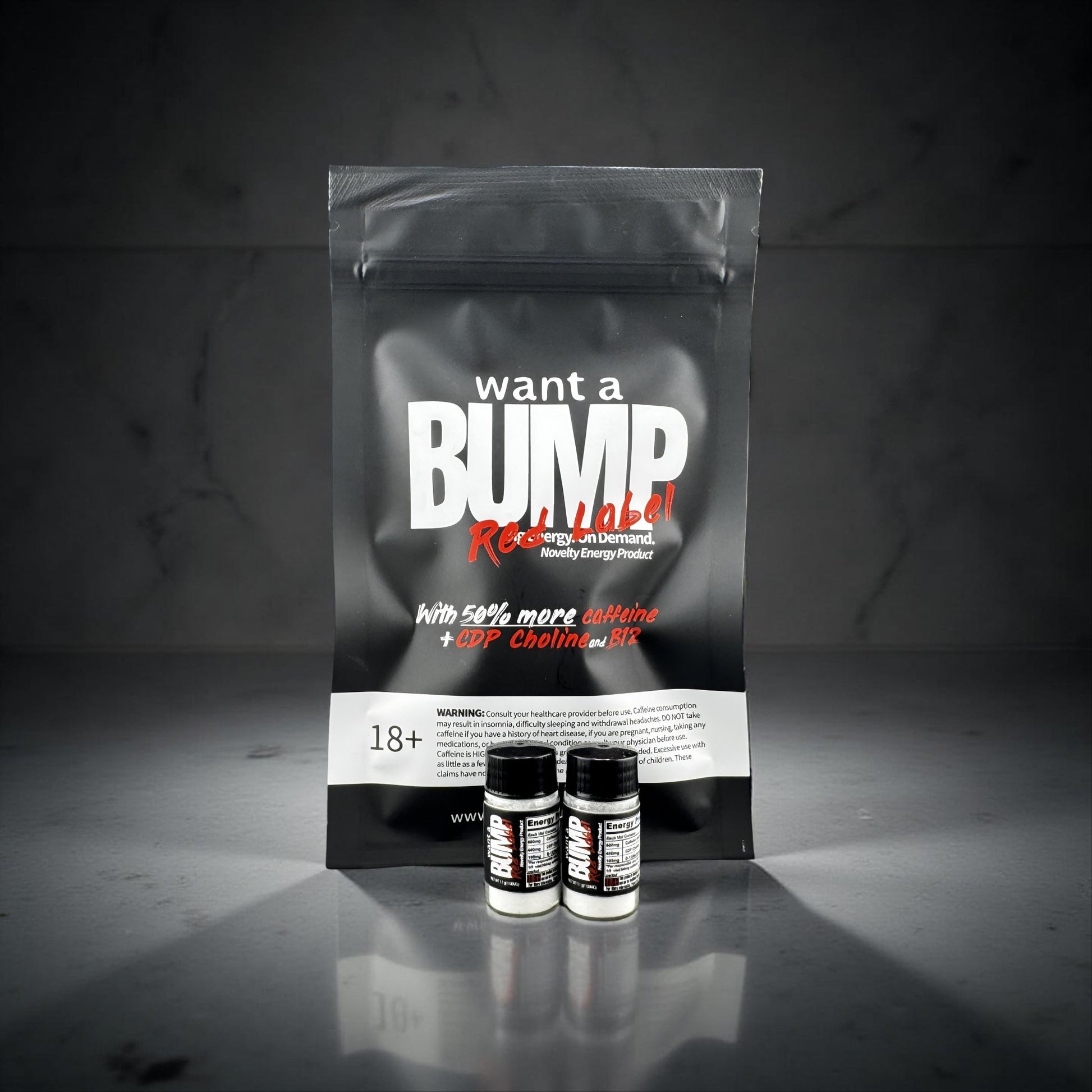 Want A BUMP® RED LABEL - High Energy Formula(600mg Caffeine) - Want A BUMP®